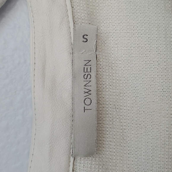 Townsen cream wool leather jacket - Picture 4 of 7